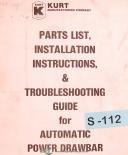 Kurt Manufacturing-Kurt Power Draw Bars, Install - Instructions and Parts Manual Year (1989)-General-02